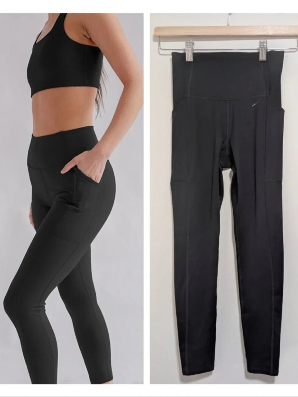 Girlfriend Collective | Compressive High-Rise Pocket Legging In Black